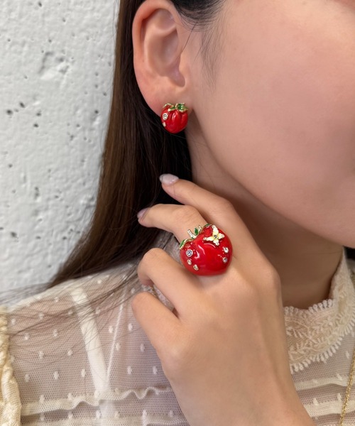 ANNA SUI(アナスイ)の「トマトモチーフ リング(リング・レディース・レッド・L)」の5枚目の写真