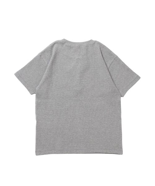 BEN DAVIS（ベンデイビス）の「【BEN DAVIS（ベンデイビス）】WAFFLE S/S HENLEY / クルーネック ワッフル オーバーサイズ 半袖 レイヤード（Tシャツ/カットソー・メンズ・ライトグレー/ワイン/ホワイト/ブラック・MEDIUM/LARGE/X-LARGE）」の5枚目の写真