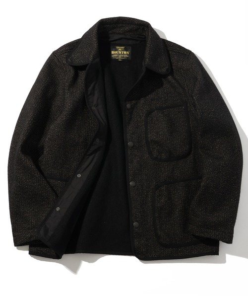 HOUSTON(ヒューストン)の「【HOUSTON/ヒューストン】BEACH CLOTH JACKET(ミリタリージャケット・メンズ・ブラック/ブラウン・38/40/42)」の5枚目の写真