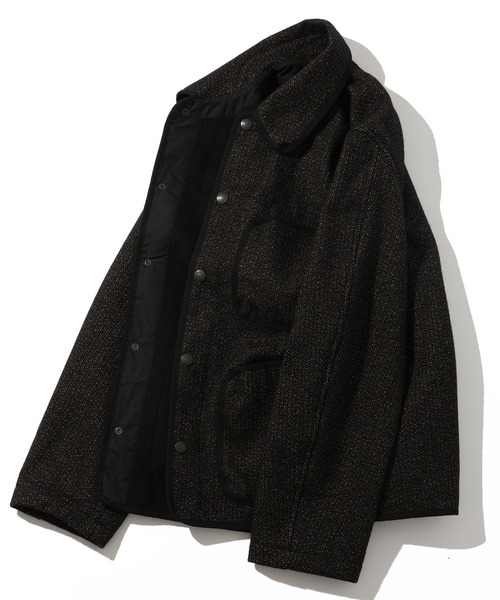 HOUSTON(ヒューストン)の「【HOUSTON/ヒューストン】BEACH CLOTH JACKET(ミリタリージャケット・メンズ・ブラック/ブラウン・38/40/42)」の3枚目の写真