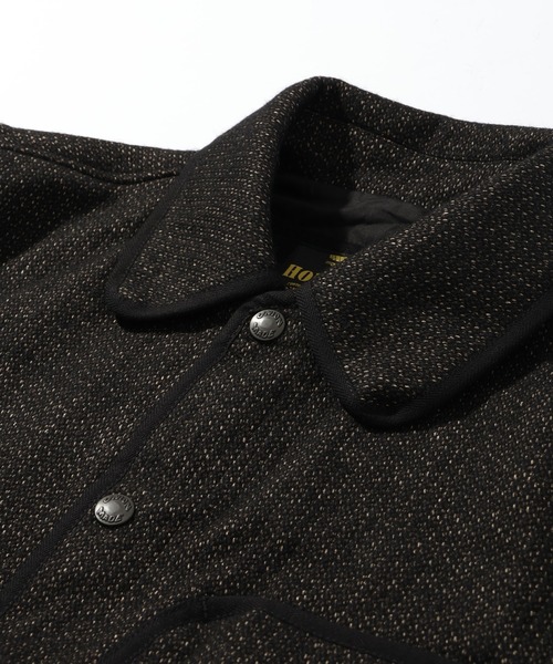 HOUSTON(ヒューストン)の「【HOUSTON/ヒューストン】BEACH CLOTH JACKET(ミリタリージャケット・メンズ・ブラック/ブラウン・38/40/42)」の9枚目の写真