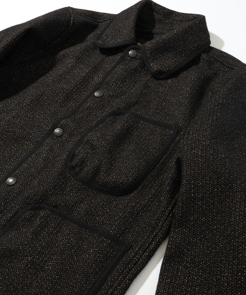 HOUSTON(ヒューストン)の「【HOUSTON/ヒューストン】BEACH CLOTH JACKET(ミリタリージャケット・メンズ・ブラック/ブラウン・38/40/42)」の10枚目の写真