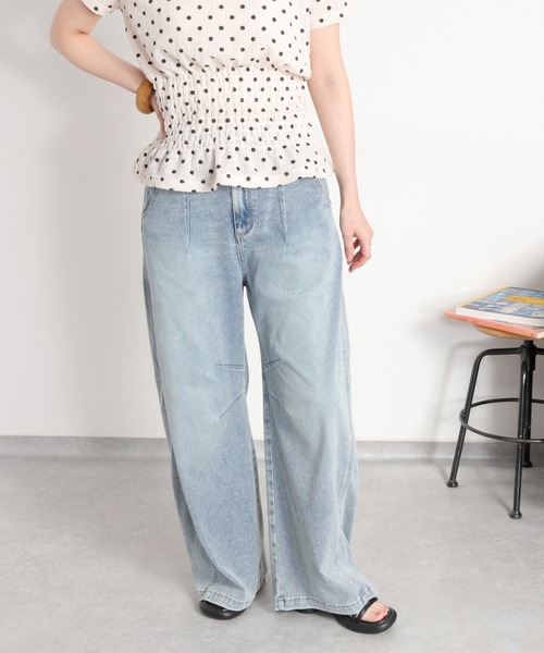 cepo（セポ）の「気軽に履けて、気軽に美脚〈接触冷感 / UVカット / 360度ストレッチ〉NEO ICE ワークデニムパンツ（デニムパンツ・レディース・ブルー系3/ワンウォッシュ・L/M/S）」の17枚目の写真