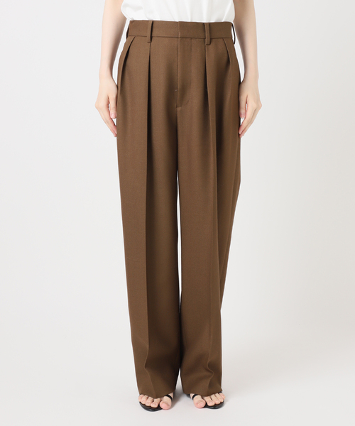 Spick & Span(スピックアンドスパン)の「《一部店舗+WEB限定》Double-Pleated Trousers(スラックス・レディース・オレンジ/ブラウン・36/38)」の6枚目の写真