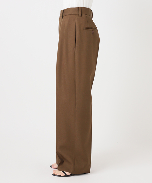 Spick & Span(スピックアンドスパン)の「《一部店舗+WEB限定》Double-Pleated Trousers(スラックス・レディース・オレンジ/ブラウン・36/38)」の7枚目の写真