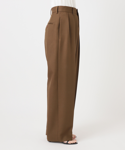 Spick & Span(スピックアンドスパン)の「《一部店舗+WEB限定》Double-Pleated Trousers(スラックス・レディース・オレンジ/ブラウン・36/38)」の9枚目の写真