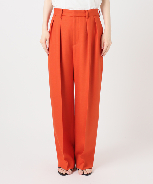 Spick & Span(スピックアンドスパン)の「《一部店舗+WEB限定》Double-Pleated Trousers(スラックス・レディース・オレンジ/ブラウン・36/38)」の20枚目の写真