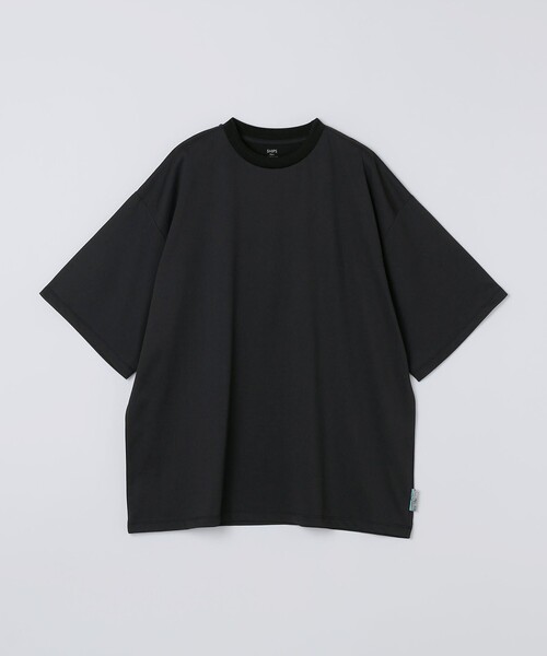 SHIPS Colors（シップス カラーズ）の「SHIPS Colors:〈汗染み防止・遮熱・吸水速乾・UVカット〉ルーズ シルエット T（Tシャツ/カットソー・メンズ・ライトホワイト/ブラック/ベージュ・LARGE/X-LARGE/MEDIUM）」の2枚目の写真