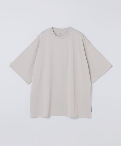 SHIPS Colors（シップス カラーズ）の「SHIPS Colors:〈汗染み防止・遮熱・吸水速乾・UVカット〉ルーズ シルエット T（Tシャツ/カットソー・メンズ・ライトホワイト/ブラック/ベージュ・LARGE/X-LARGE/MEDIUM）」の5枚目の写真
