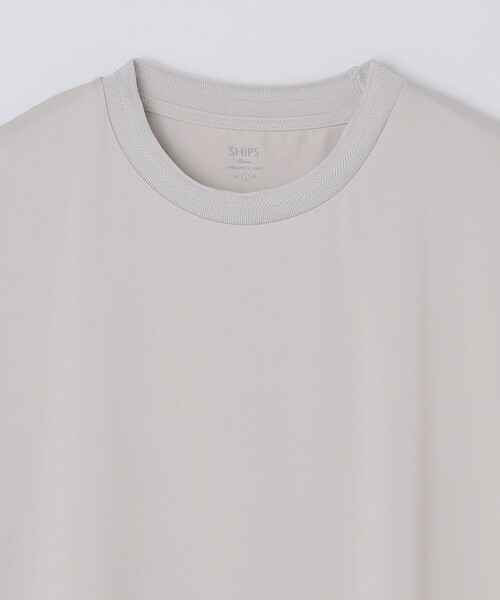 SHIPS Colors（シップス カラーズ）の「SHIPS Colors:〈汗染み防止・遮熱・吸水速乾・UVカット〉ルーズ シルエット T（Tシャツ/カットソー・メンズ・ライトホワイト/ブラック/ベージュ・LARGE/X-LARGE/MEDIUM）」の7枚目の写真