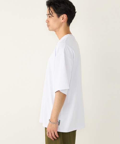SHIPS Colors（シップス カラーズ）の「SHIPS Colors:〈汗染み防止・遮熱・吸水速乾・UVカット〉ルーズ シルエット T（Tシャツ/カットソー・メンズ・ライトホワイト/ブラック/ベージュ・LARGE/X-LARGE/MEDIUM）」の16枚目の写真