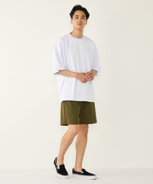 SHIPS Colors（シップス カラーズ）の「SHIPS Colors:〈汗染み防止・遮熱・吸水速乾・UVカット〉ルーズ シルエット T（Tシャツ/カットソー・メンズ・ライトホワイト/ブラック/ベージュ・LARGE/X-LARGE/MEDIUM）」の18枚目の写真