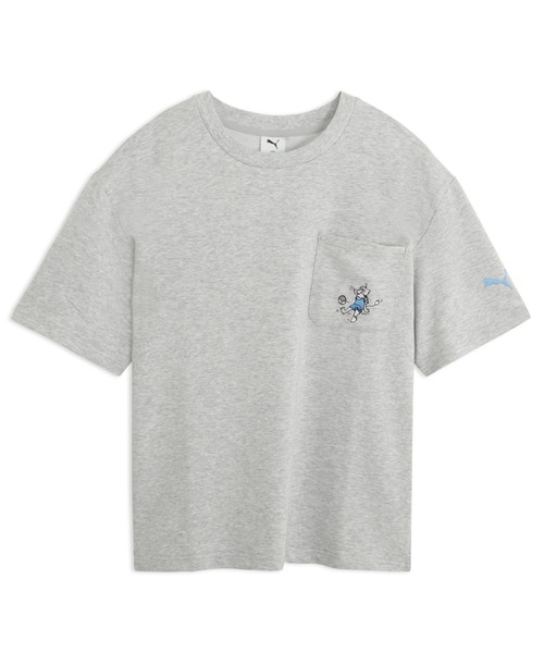 PUMA(プーマ)の「PUMA プーマ メンズ ESS エレベーテッド MX ベビーテリー ポケット 半袖 Tシャ(Tシャツ/カットソー・メンズ・ホワイト/ブラック/ライトグレー・SMALL/XX-LARGE/MEDIUM/LARGE/X-LARGE)」の3枚目の写真