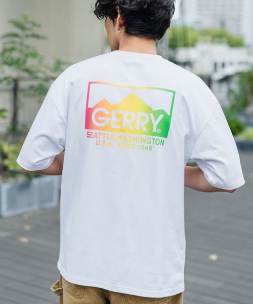 En serio TOKYO(エンソリオトーキョー)の「【GERRY】別注グラデーション半袖Tシャツ 52-9192G-IMP(Tシャツ/カットソー・メンズ・ホワイト/ブラック/ダークブルー/オートミール/カーキ・MEDIUM/SMALL/X-LARGE/LARGE)」の6枚目の写真