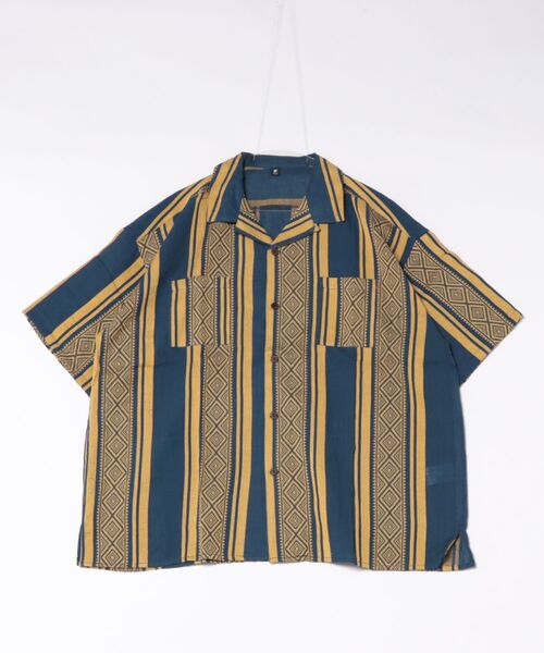 チャイハネ(チャイハネ)の「【チャイハネ】ストーティブMEN'S開襟シャツ(シャツ/ブラウス・メンズ・ホワイト/オレンジ/ネイビー・FREE)」の3枚目の写真
