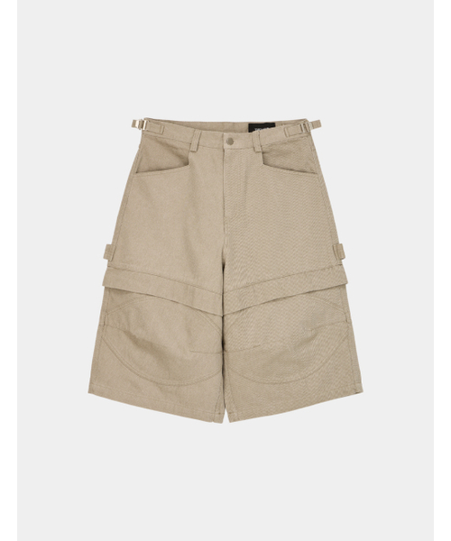 THEN OUR(デンアワー)の「パネルバミューダパンツ(ベージュ)(その他パンツ・メンズ・その他・LARGE/MEDIUM/X-LARGE)」の4枚目の写真