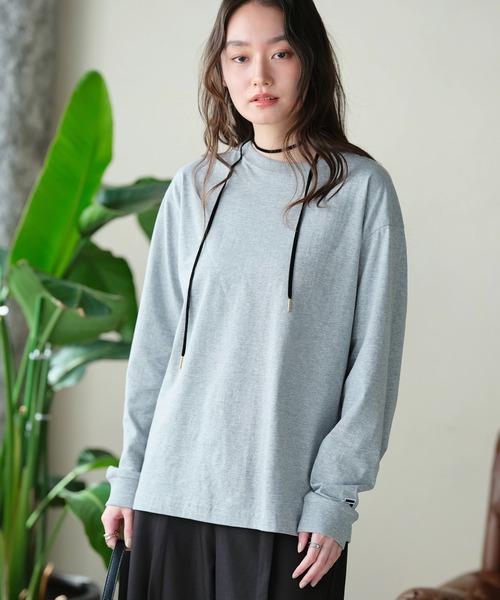 NEWTRAL(ニュートラル)の「【NEWTRAL/ニュートラル】5.6oz Standard Emblem LS T / 5.6オンス スタンダード ワンポイントエンブレム 長袖 Tシャツ(Tシャツ/カットソー・メンズ・ヘザーグレー/ホワイト/ブラック/ネイビー/アッシュグレー/ダークグリーン・S/M/L/XL)」の7枚目の写真
