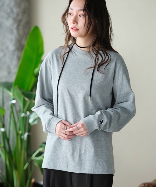 NEWTRAL(ニュートラル)の「【NEWTRAL/ニュートラル】5.6oz Standard Emblem LS T / 5.6オンス スタンダード ワンポイントエンブレム 長袖 Tシャツ(Tシャツ/カットソー・メンズ・ヘザーグレー/ホワイト/ブラック/ネイビー/アッシュグレー/ダークグリーン・S/M/L/XL)」の8枚目の写真