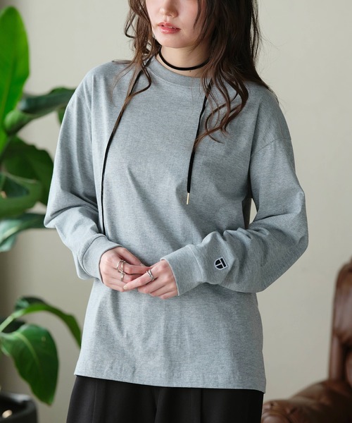 NEWTRAL(ニュートラル)の「【NEWTRAL/ニュートラル】5.6oz Standard Emblem LS T / 5.6オンス スタンダード ワンポイントエンブレム 長袖 Tシャツ(Tシャツ/カットソー・メンズ・ヘザーグレー/ホワイト/ブラック/ネイビー/アッシュグレー/ダークグリーン・S/M/L/XL)」の10枚目の写真