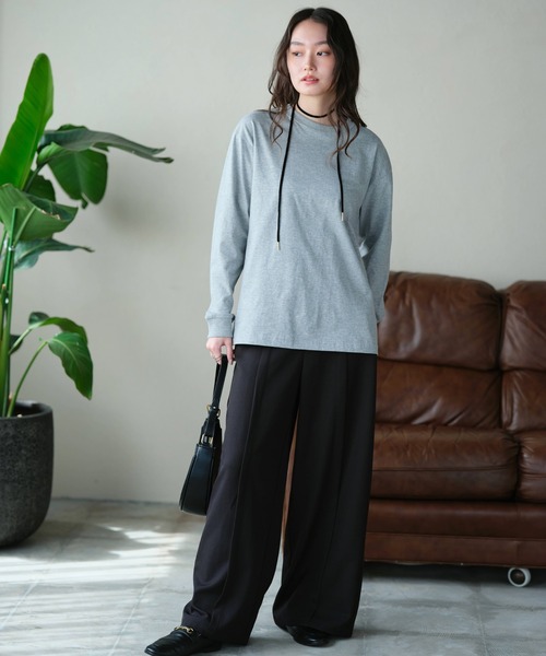 NEWTRAL(ニュートラル)の「【NEWTRAL/ニュートラル】5.6oz Standard Emblem LS T / 5.6オンス スタンダード ワンポイントエンブレム 長袖 Tシャツ(Tシャツ/カットソー・メンズ・ヘザーグレー/ホワイト/ブラック/ネイビー/アッシュグレー/ダークグリーン・S/M/L/XL)」の12枚目の写真