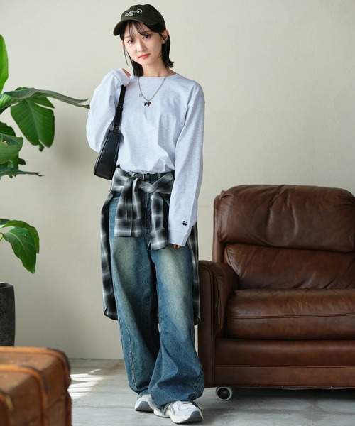 NEWTRAL(ニュートラル)の「【NEWTRAL/ニュートラル】5.6oz Standard Emblem LS T / 5.6オンス スタンダード ワンポイントエンブレム 長袖 Tシャツ(Tシャツ/カットソー・メンズ・ヘザーグレー/ホワイト/ブラック/ネイビー/アッシュグレー/ダークグリーン・S/M/L/XL)」の18枚目の写真