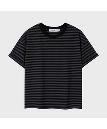 エッセンシャルストライプクロップTシャツ (7カラー)