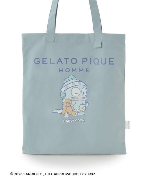 gelato pique(ジェラートピケ)の「【ハンギョドン】【HOMME】トートバッグ(トートバッグ・メンズ・ブルー/オフホワイト・F)」の9枚目の写真