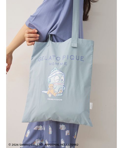 gelato pique(ジェラートピケ)の「【ハンギョドン】【HOMME】トートバッグ(トートバッグ・メンズ・ブルー/オフホワイト・F)」の16枚目の写真