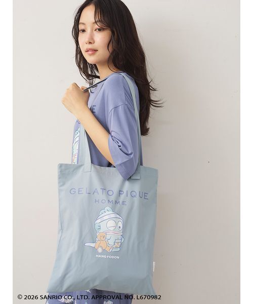 gelato pique(ジェラートピケ)の「【ハンギョドン】【HOMME】トートバッグ(トートバッグ・メンズ・ブルー/オフホワイト・F)」の17枚目の写真