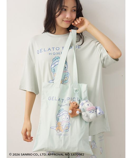 gelato pique(ジェラートピケ)の「【ハンギョドン】【HOMME】トートバッグ(トートバッグ・メンズ・ブルー/オフホワイト・F)」の19枚目の写真