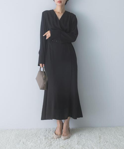 URBAN RESEARCH ROSSO WOMEN（アーバンリサーチ　ロッソ）の「マルチWAYカシュクールワンピース（ワンピース・レディース・ブラウン/ブラック・FREE）」の5枚目の写真