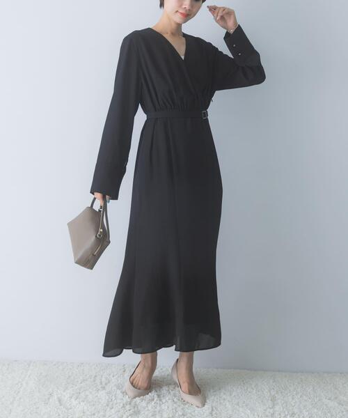 URBAN RESEARCH ROSSO WOMEN（アーバンリサーチ　ロッソ）の「マルチWAYカシュクールワンピース（ワンピース・レディース・ブラウン/ブラック・FREE）」の6枚目の写真