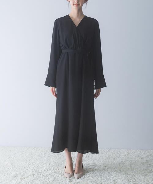 URBAN RESEARCH ROSSO WOMEN（アーバンリサーチ　ロッソ）の「マルチWAYカシュクールワンピース（ワンピース・レディース・ブラウン/ブラック・FREE）」の8枚目の写真