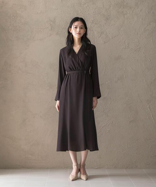 URBAN RESEARCH ROSSO WOMEN（アーバンリサーチ　ロッソ）の「マルチWAYカシュクールワンピース（ワンピース・レディース・ブラウン/ブラック・FREE）」の21枚目の写真