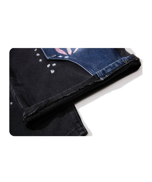 mushwear(マッシュウェア)の「グラフィックデニムパンツ(デニムパンツ・メンズ・ブラック・SMALL/LARGE/X-LARGE/XX-LARGE)」の4枚目の写真