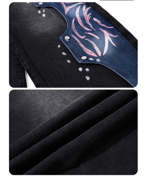 mushwear(マッシュウェア)の「グラフィックデニムパンツ(デニムパンツ・メンズ・ブラック・SMALL/LARGE/X-LARGE/XX-LARGE)」の7枚目の写真