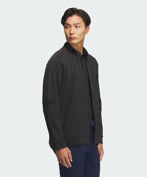 adidas(アディダス)の「COLD. RDYファブリックミックスFZジャケット【adidas Golf/アディダスゴルフ】(ブルゾン・メンズ・ブラック・LARGE/MEDIUM/SMALL/X-LARGE/XX-LARGE)」の3枚目の写真