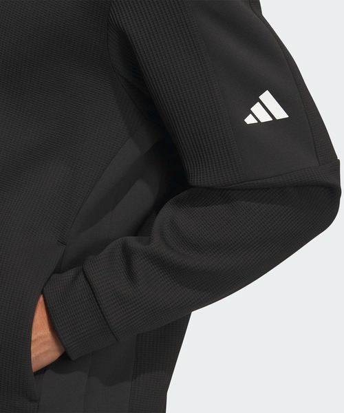adidas(アディダス)の「COLD. RDYファブリックミックスFZジャケット【adidas Golf/アディダスゴルフ】(ブルゾン・メンズ・ブラック・LARGE/MEDIUM/SMALL/X-LARGE/XX-LARGE)」の5枚目の写真