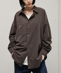 【Alfred Alex】Oversized Textured Shirt / オーバーサイズ テクスチャー 長袖シャツ