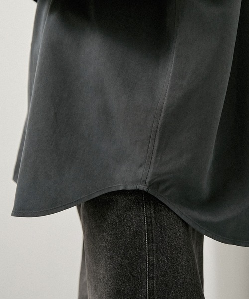 Alfred Alex(アルフレッドアレックス)の「【Alfred Alex】Oversized Textured Shirt / オーバーサイズ テクスチャー 長袖シャツ(シャツ/ブラウス・メンズ・スミクロ/キャメル/ブラウン・M/L)」の10枚目の写真