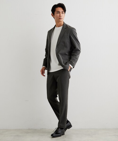 THE SHOP TK (ザ ショップ ティーケー )の「【ストレッチ/洗濯機OK/セットアップ可】デニムライク ジャケット(スーツジャケット・メンズ・ネイビー/ブラック・01/02/03/04)」の5枚目の写真