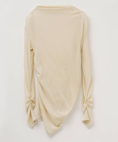 LANVIN en Bleu（ランバンオンブルー）の「フロッキーチュールドレープカットソー（Tシャツ/カットソー・レディース・ベージュ/ブラウン・38）」の12枚目の写真