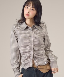 アソート柄シャーリングシャツ