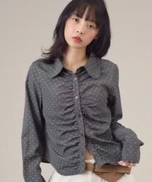 アソート柄シャーリングシャツ