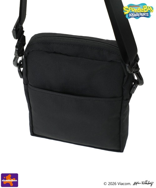Manhattan Portage（マンハッタンポーテージ）の「CITY LIGHTS (SM) W/PL VER 2 BP CORDURA RIPSTOP POLYESTER / SPONGE BOB（ショルダーバッグ・メンズ・ブラック・X-SMALL）」の9枚目の写真