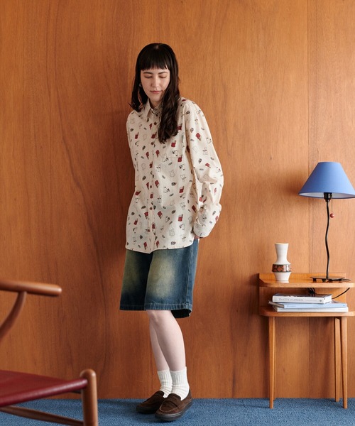 POWER TO THE PEOPLE(パワートゥーザピープル)の「イラスト総柄シャツ(シャツ/ブラウス・メンズ・B/C/A・MEDIUM/LARGE/X-LARGE)」の6枚目の写真