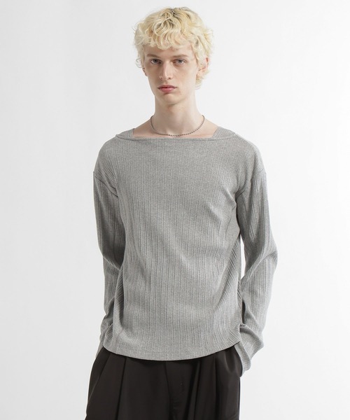 HARE(ハレ)の「マルチネックカット(HARE)(Tシャツ/カットソー・メンズ・グレー系その他/ブラック系その他/ピンク/ホワイト/ブラック・FREE)」の5枚目の写真