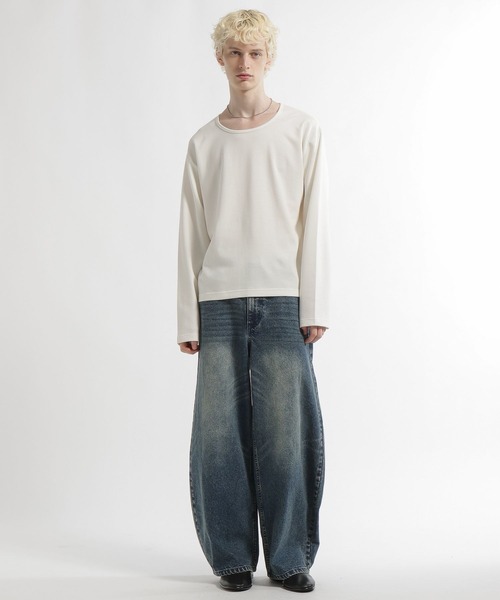 HARE(ハレ)の「マルチネックカット(HARE)(Tシャツ/カットソー・メンズ・グレー系その他/ブラック系その他/ピンク/ホワイト/ブラック・FREE)」の10枚目の写真