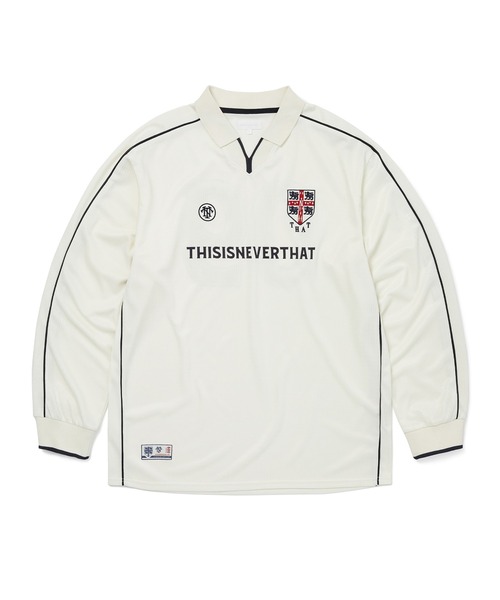 thisisneverthat（ディスイズネバーザット）の「Soccer Jersey（Tシャツ/カットソー・メンズ・ネイビー/ホワイト・XL/L/M/S）」の2枚目の写真