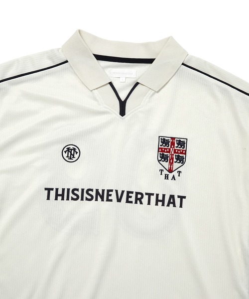 thisisneverthat（ディスイズネバーザット）の「Soccer Jersey（Tシャツ/カットソー・メンズ・ネイビー/ホワイト・XL/L/M/S）」の3枚目の写真